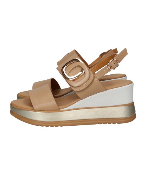 INTER-CHAUSSURES / インター ショシュール サンダル | 【INTER-CHAUSSURES】バックルウエッジサンダル | 詳細13