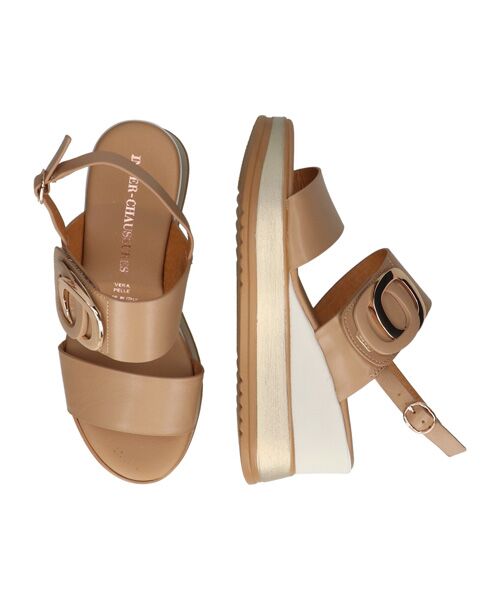 INTER-CHAUSSURES / インター ショシュール サンダル | 【INTER-CHAUSSURES】バックルウエッジサンダル | 詳細18