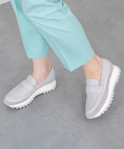 INTER-CHAUSSURES / インター ショシュール 未設定 | 【LUCA GROSSI】EVAソールローファー（グレーコンビ）