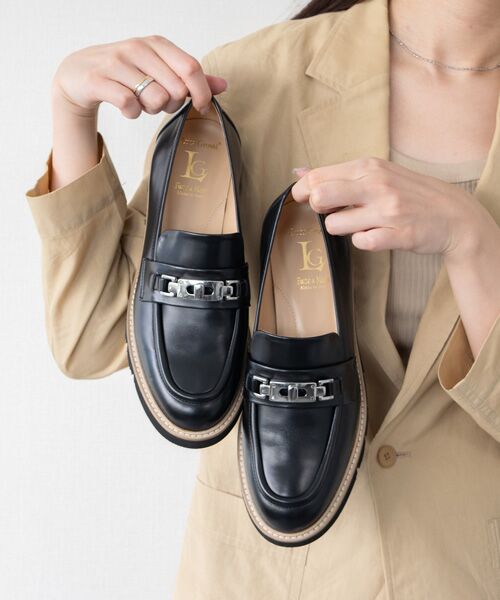 INTER-CHAUSSURES / インター ショシュール ビジネス・ドレスシューズ | 【LUCA GROSSI】メタルパーツタンクソールローファー | 詳細11