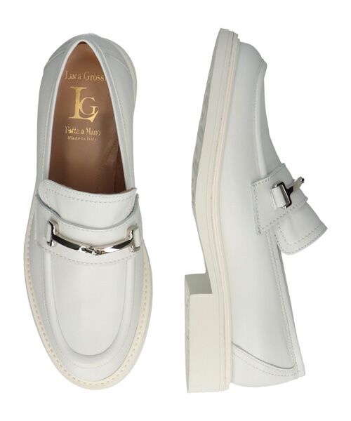 INTER-CHAUSSURES / インター ショシュール 未設定 | 【LUCA GROSSI】ラウンドトウレザービットローファー | 詳細6