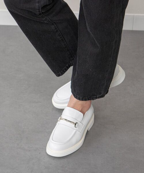 INTER-CHAUSSURES / インター ショシュール フラットシューズ | 【LUCA GROSSI】ラウンドトウレザービットローファー | 詳細8