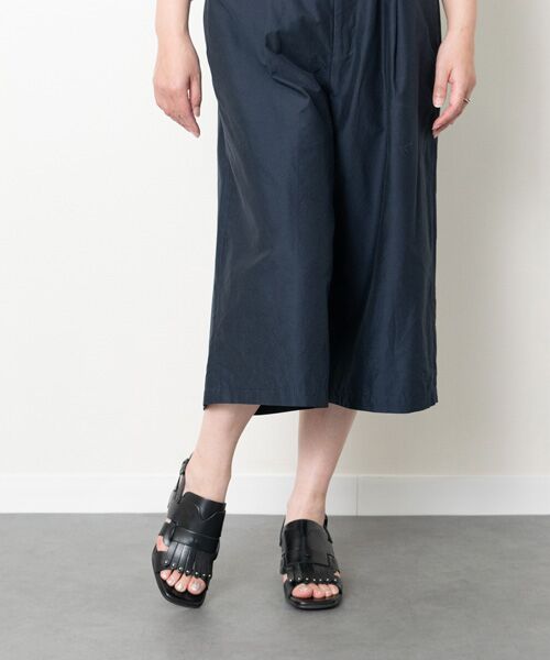 INTER-CHAUSSURES / インター ショシュール サンダル | 【LUCA GROSSI】チャンキーヒールキルトサンダル | 詳細8