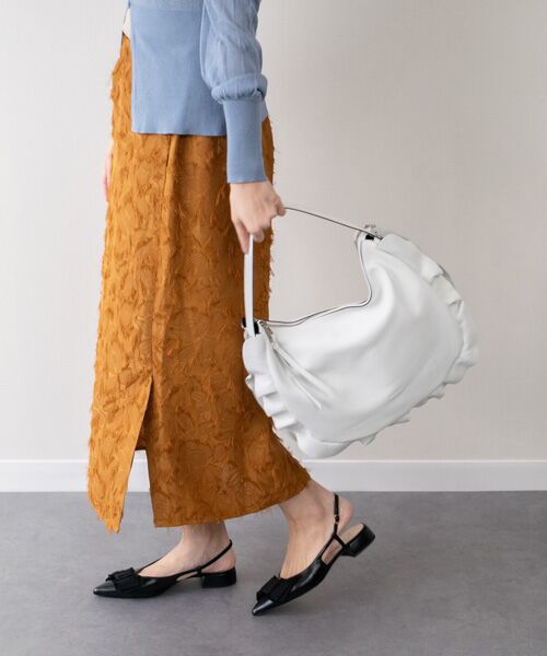 INTER-CHAUSSURES / インター ショシュール ショルダーバッグ | 【RIPANI】サイドフリルホーボーバッグ・ラージ | 詳細14