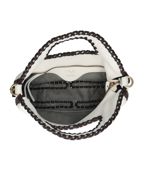 INTER-CHAUSSURES / インター ショシュール ハンドバッグ | 【Miviu】ラウンドフォルム ステッチアクセントバッグ | 詳細7