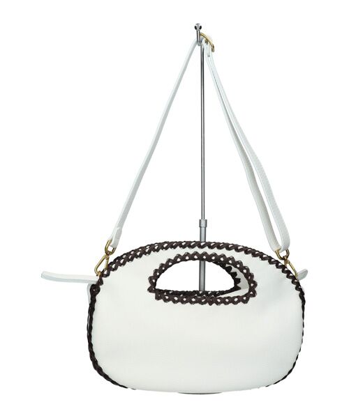 INTER-CHAUSSURES / インター ショシュール ハンドバッグ | 【Miviu】ラウンドフォルム ステッチアクセントバッグ | 詳細9