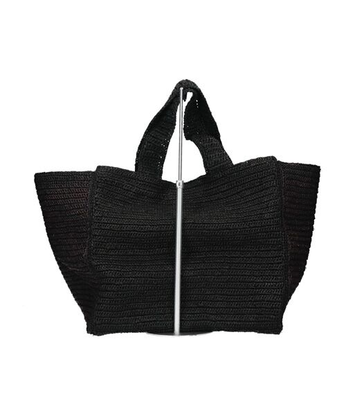 INTER-CHAUSSURES / インター ショシュール かごバック | 【GOOD  PEOPLE】ラフィア ビッグスクエアバッグ | 詳細4