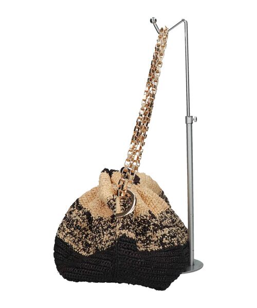 INTER-CHAUSSURES / インター ショシュール ショルダーバッグ | 【GOOD  PEOPLE】ラフィア チェーンショルダーバッグ | 詳細2