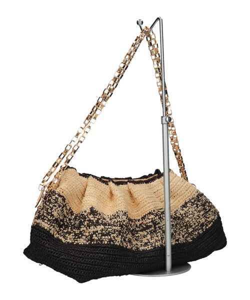 INTER-CHAUSSURES / インター ショシュール ショルダーバッグ | 【GOOD  PEOPLE】ラフィア チェーンショルダーバッグ | 詳細3