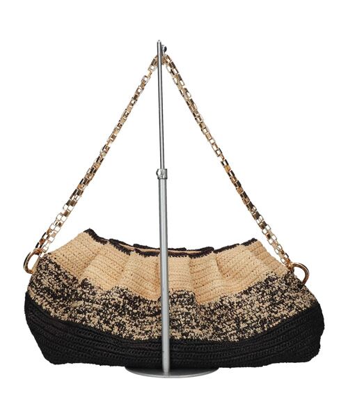 INTER-CHAUSSURES / インター ショシュール ショルダーバッグ | 【GOOD  PEOPLE】ラフィア チェーンショルダーバッグ | 詳細4