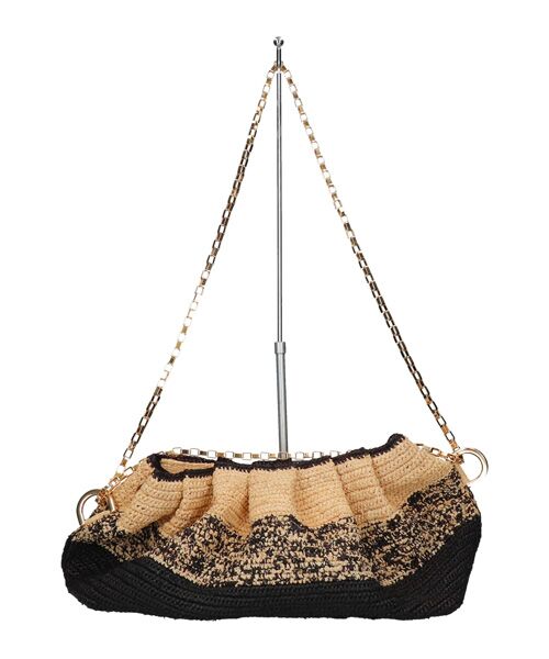 INTER-CHAUSSURES / インター ショシュール ショルダーバッグ | 【GOOD  PEOPLE】ラフィア チェーンショルダーバッグ | 詳細5