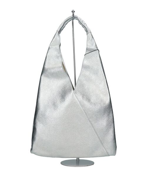 INTER-CHAUSSURES / インター ショシュール ハンドバッグ | 【Andrea Cardone】ソフトカーブ ワンハンドルバッグ（レギュラー）（シルバー）