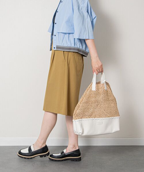 INTER-CHAUSSURES / インター ショシュール ハンドバッグ | 【CHRISTIAN VILLA】メッシュコンビレザーワイドバッグ | 詳細26