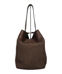 INTER-CHAUSSURES / インター ショシュール ショルダーバッグ | 【LORISTELLA】ワンハンドル異素材コンビネーション巾着バッグ