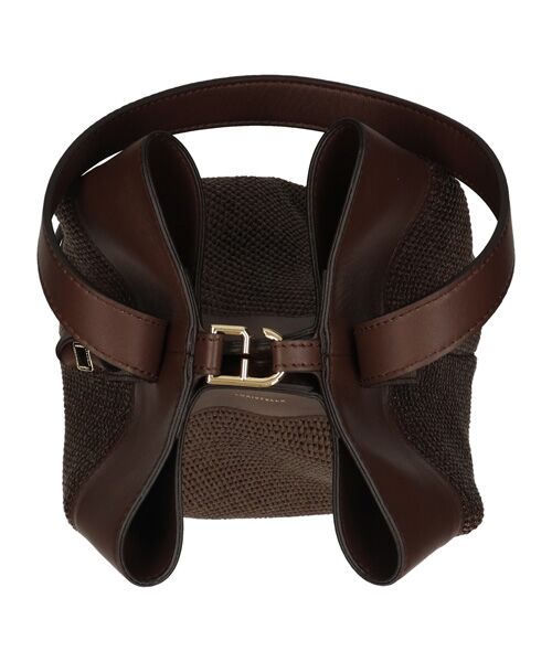 INTER-CHAUSSURES / インター ショシュール ショルダーバッグ | 【LORISTELLA】ワンハンドル異素材コンビネーション巾着バッグ | 詳細7