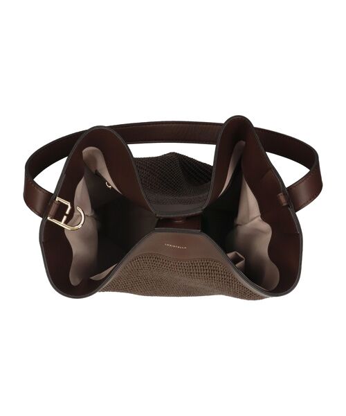 INTER-CHAUSSURES / インター ショシュール ショルダーバッグ | 【LORISTELLA】ワンハンドル異素材コンビネーション巾着バッグ | 詳細8