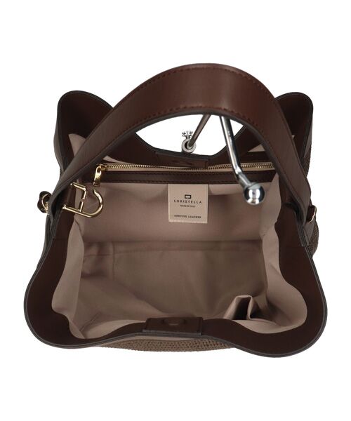 INTER-CHAUSSURES / インター ショシュール ショルダーバッグ | 【LORISTELLA】ワンハンドル異素材コンビネーション巾着バッグ | 詳細9