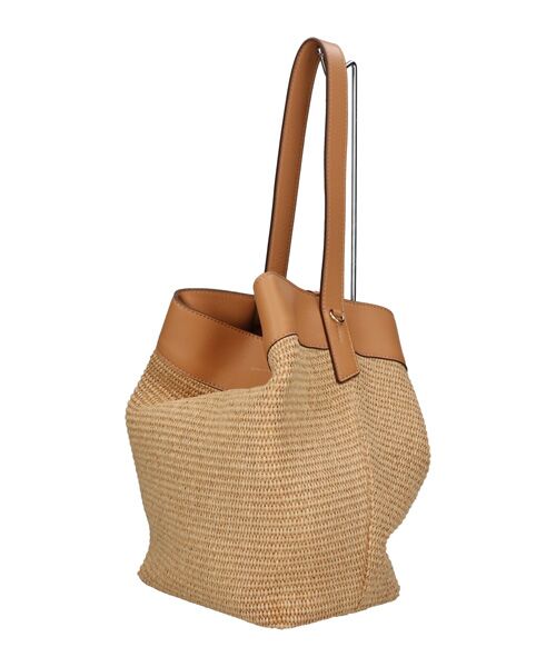 INTER-CHAUSSURES / インター ショシュール ショルダーバッグ | 【LORISTELLA】ワンハンドル異素材コンビネーション巾着バッグ | 詳細12