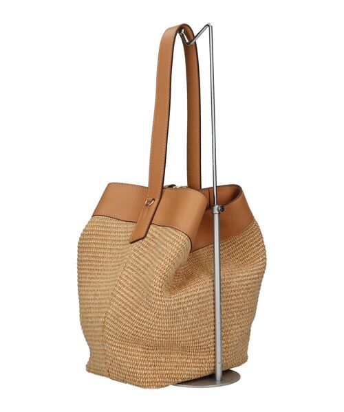 INTER-CHAUSSURES / インター ショシュール ショルダーバッグ | 【LORISTELLA】ワンハンドル異素材コンビネーション巾着バッグ | 詳細14