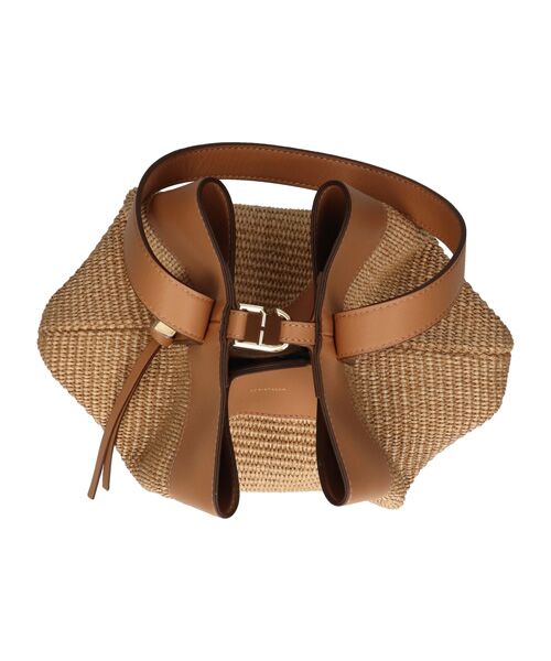 INTER-CHAUSSURES / インター ショシュール ショルダーバッグ | 【LORISTELLA】ワンハンドル異素材コンビネーション巾着バッグ | 詳細17