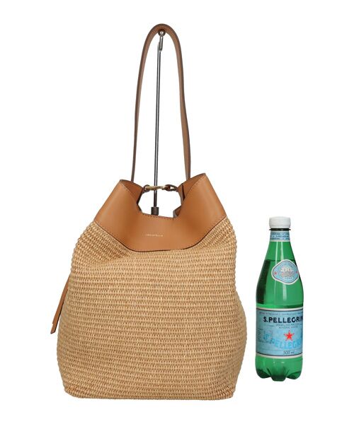 INTER-CHAUSSURES / インター ショシュール ショルダーバッグ | 【LORISTELLA】ワンハンドル異素材コンビネーション巾着バッグ | 詳細22