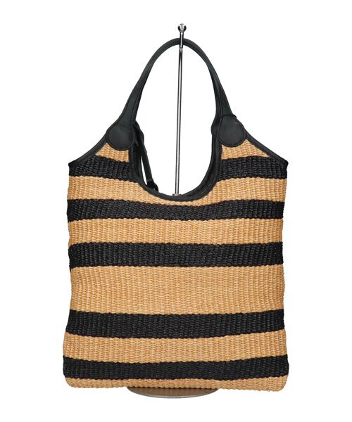 INTER-CHAUSSURES / インター ショシュール トートバッグ | 【MARCO MASI】サマーボーダー・トートバッグ（ブラックコンビ）