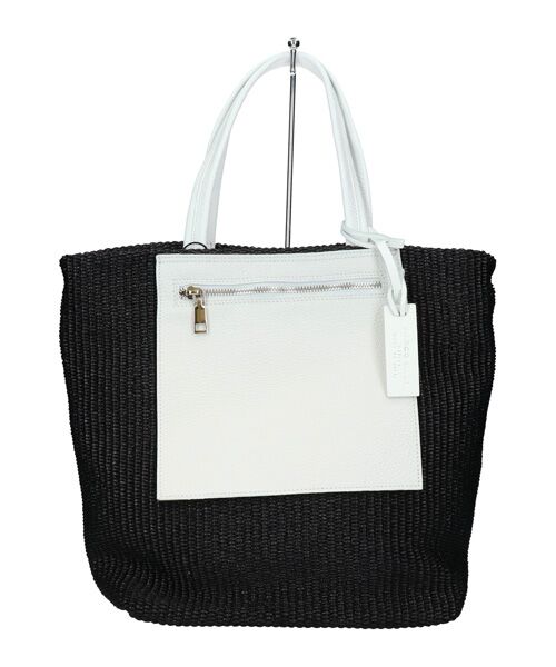 INTER-CHAUSSURES / インター ショシュール トートバッグ | 【MARCO MASI】モノトーンサマー・トート（ブラックコンビ）