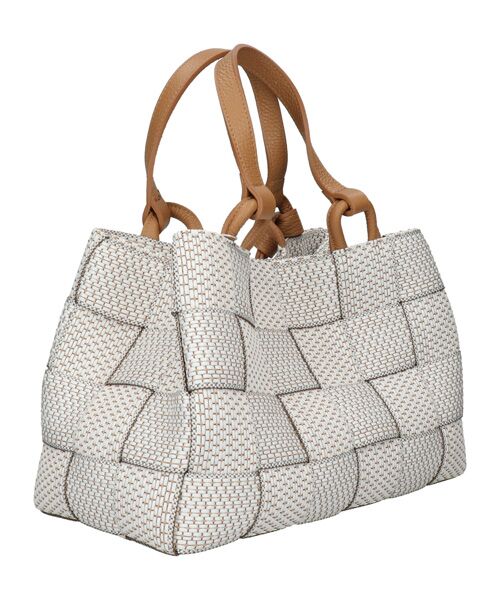 INTER-CHAUSSURES / インター ショシュール トートバッグ | 【Alma tonutti】サマーテクスチャー レザーハンドルトート | 詳細3