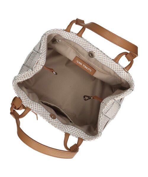 INTER-CHAUSSURES / インター ショシュール トートバッグ | 【Alma tonutti】サマーテクスチャー レザーハンドルトート | 詳細8