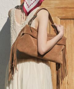 INTER-CHAUSSURES / インター ショシュール ショルダーバッグ | 【LORISTELLA】フリンジワンショルダースエードバッグ