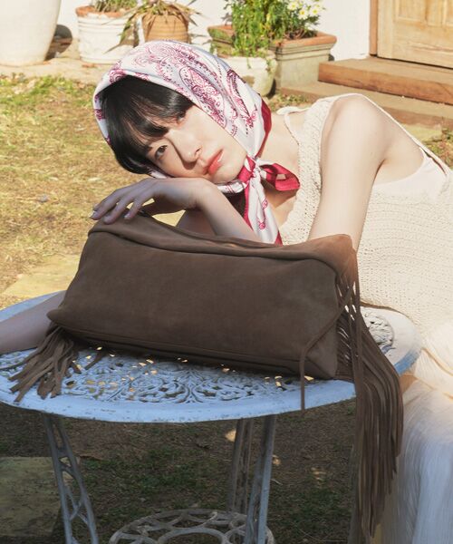 INTER-CHAUSSURES / インター ショシュール ショルダーバッグ | 【LORISTELLA】フリンジワンショルダースエードバッグ | 詳細12