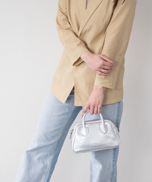 INTER-CHAUSSURES / インター ショシュール ボストンバッグ | 【RIPANI】ミニボストン・シルバー2WAYバッグ | 詳細12