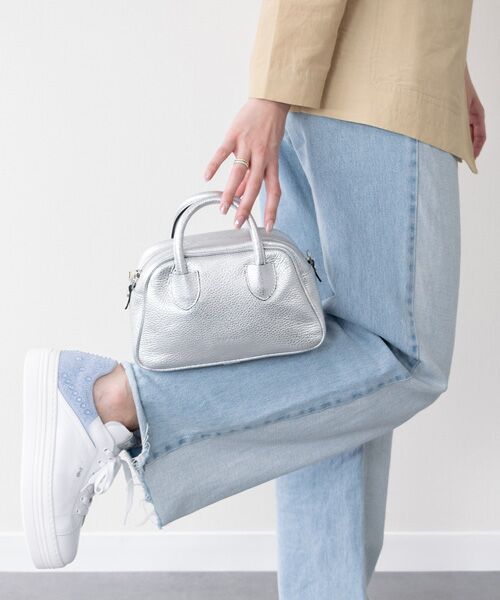 INTER-CHAUSSURES / インター ショシュール ボストンバッグ | 【RIPANI】ミニボストン・シルバー2WAYバッグ | 詳細14