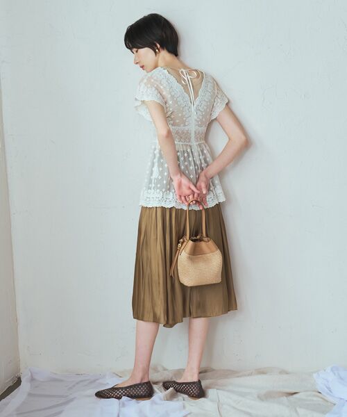 INTER-CHAUSSURES / インター ショシュール ハンドバッグ | 【LORISTELLA】ナチュラルバケットバッグ | 詳細14