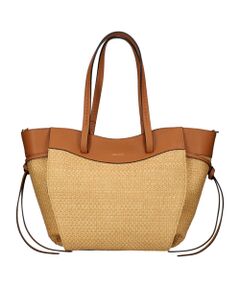 INTER-CHAUSSURES / インター ショシュール トートバッグ | 【LORISTELLA】ラフィア＆レザーコンビネーショントート