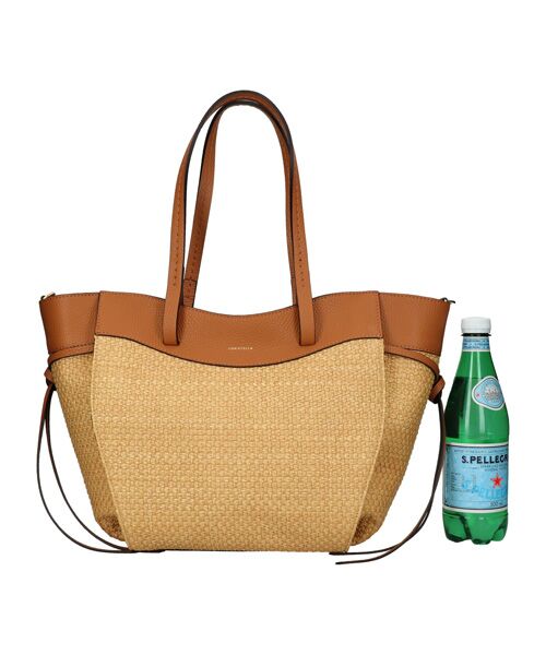 INTER-CHAUSSURES / インター ショシュール トートバッグ | 【LORISTELLA】ラフィア＆レザーコンビネーショントート | 詳細10