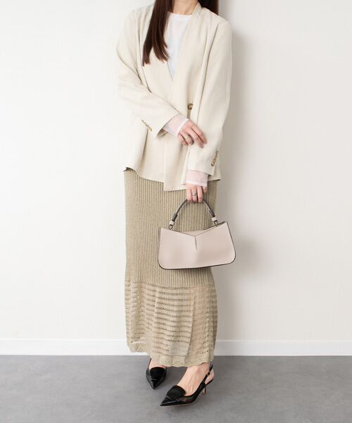 INTER-CHAUSSURES / インター ショシュール ハンドバッグ | 【LORISTELLA】Vカットレザー２WAYハンドバッグ | 詳細13