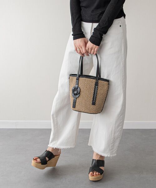 INTER-CHAUSSURES / インター ショシュール ショルダーバッグ | 【ANITA BILARDI】レザーコンビ バケツバッグ | 詳細14