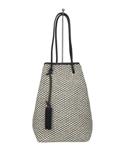 INTER-CHAUSSURES / インター ショシュール ショルダーバッグ | 【MARCO MASI】スリムナチュラル・サマー巾着バッグ（ブラックコンビ）