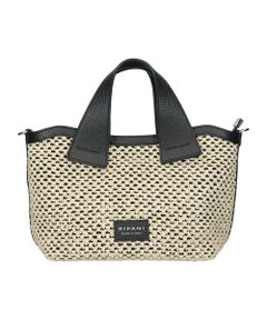 INTER-CHAUSSURES / インター ショシュール ハンドバッグ | 【RIPANI】サマーツイード・レザーコンビバッグ