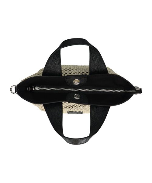 INTER-CHAUSSURES / インター ショシュール ハンドバッグ | 【RIPANI】サマーツイード・レザーコンビバッグ | 詳細7