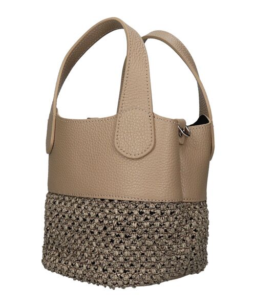 INTER-CHAUSSURES / インター ショシュール ハンドバッグ | 【RIPANI】サマーメッシュ×レザーコンビ・スモール2WAYバッグ | 詳細1