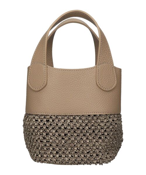 INTER-CHAUSSURES / インター ショシュール ハンドバッグ | 【RIPANI】サマーメッシュ×レザーコンビ・スモール2WAYバッグ（オークコンビ）