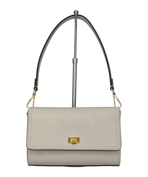 INTER-CHAUSSURES / インター ショシュール ハンドバッグ | 【RIPANI】ミニスクエア・レザー2WAYバッグ（ライトグレー）