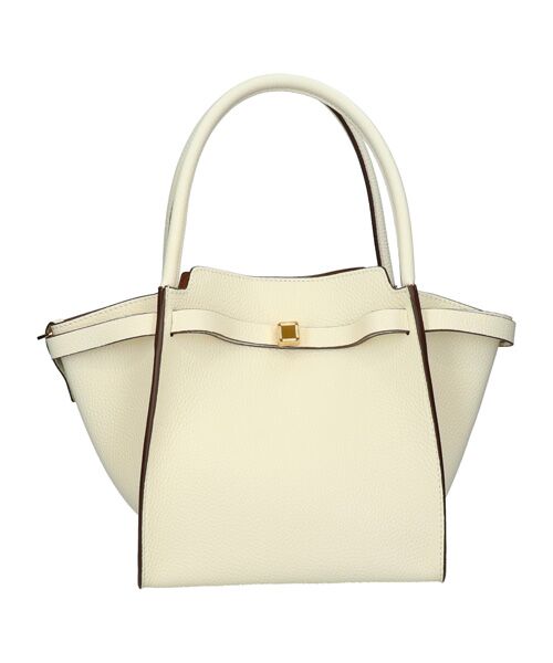 INTER-CHAUSSURES / インター ショシュール ハンドバッグ | 【LORISTELLA】ソフトカーブ ハンドバッグスモール（ホワイト）