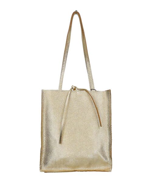 INTER-CHAUSSURES / インター ショシュール トートバッグ | 【Andrea Cardone】縦型デイリートート（ゴールド）