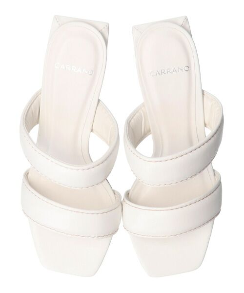 INTER-CHAUSSURES / インター ショシュール サンダル | 【CARRANO】ダブルストラップスクエアトゥサンダル | 詳細13