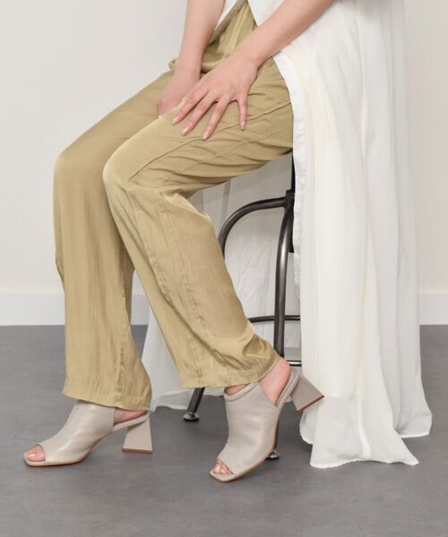 INTER-CHAUSSURES / インター ショシュール サンダル | 【CARRANO】アンクルストラップカバードサンダル（グレー）