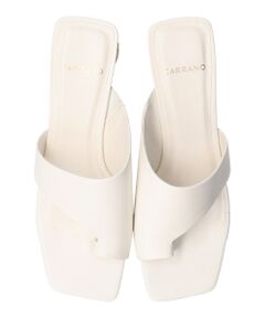 INTER-CHAUSSURES / インター ショシュール サンダル | 【CARRANO】スクエアトゥトングミュールサンダル