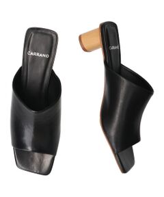 INTER-CHAUSSURES / インター ショシュール サンダル | 【CARRANO】スクエアトゥミュールサンダル